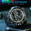 G Style New Men's Watches 50M Waterproof Shock Sports Military Quartz Watch for Male Digital Wristwatch Clock 3133 - TheWellBeing4All