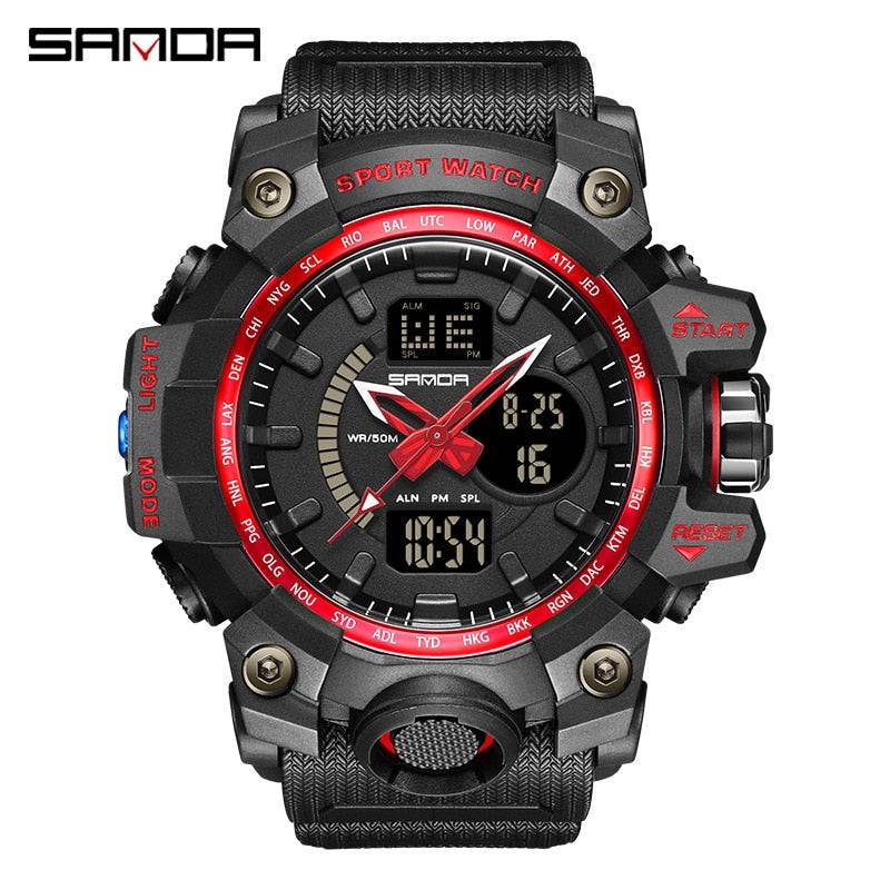 G Style New Men's Watches 50M Waterproof Shock Sports Military Quartz Watch for Male Digital Wristwatch Clock 3133 - TheWellBeing4All