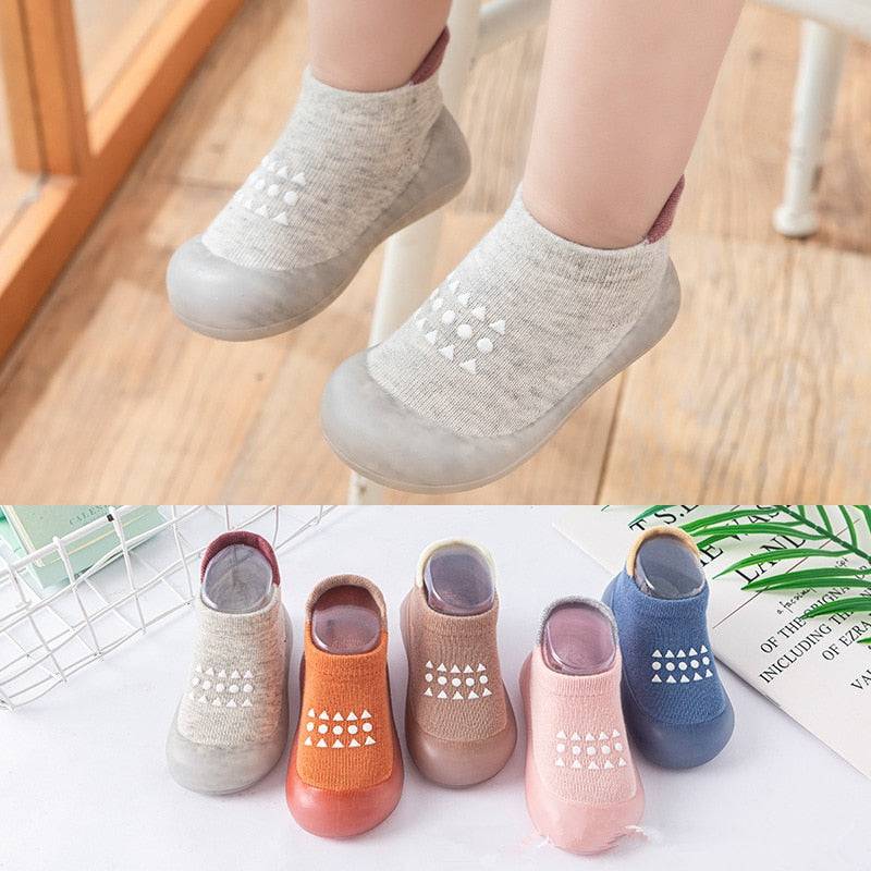 Children Sock Shoes Non-slip Floor Socks Boy Girl Soft Rubber Sole Shoes - TheWellBeing4All