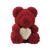 Rose Bear Heart Artificial Flower Rose Teddy Bear For Women Valentine Wedding Birthday Christmas 25/40cm - TheWellBeing4All