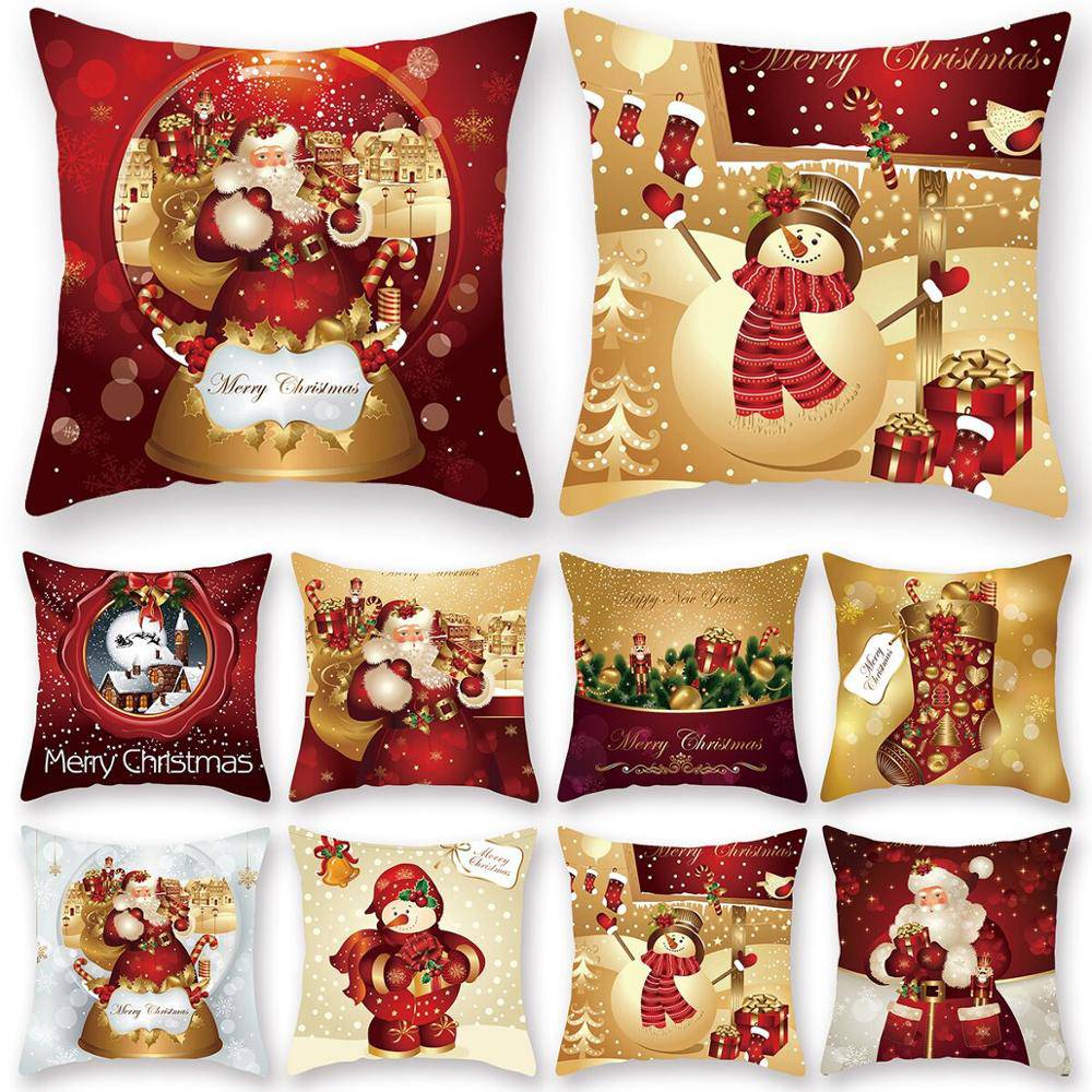 Christmas Cushion Cover Merry Christmas Decorations - TheWellBeing4All