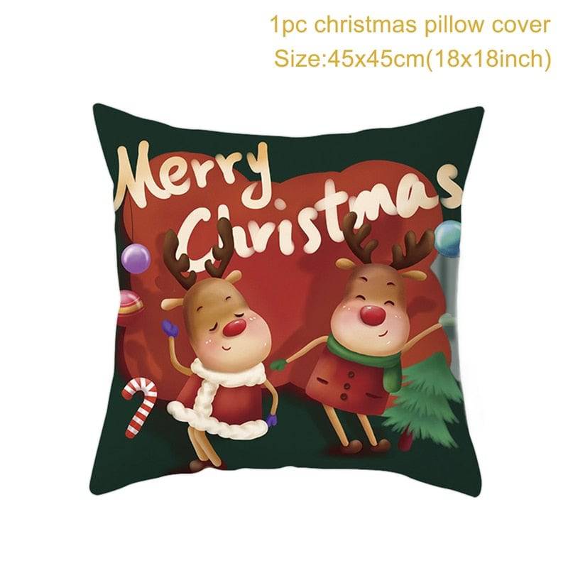 Christmas Cushion Cover Merry Christmas Decorations - TheWellBeing4All