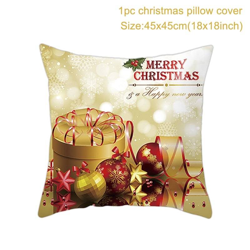 Christmas Cushion Cover Merry Christmas Decorations - TheWellBeing4All