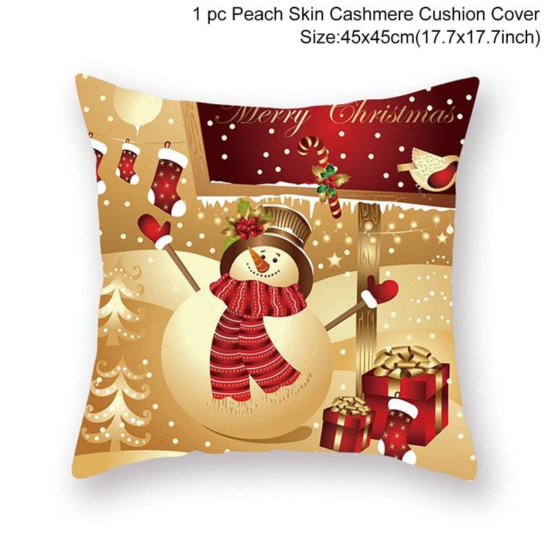 Christmas Cushion Cover Merry Christmas Decorations - TheWellBeing4All