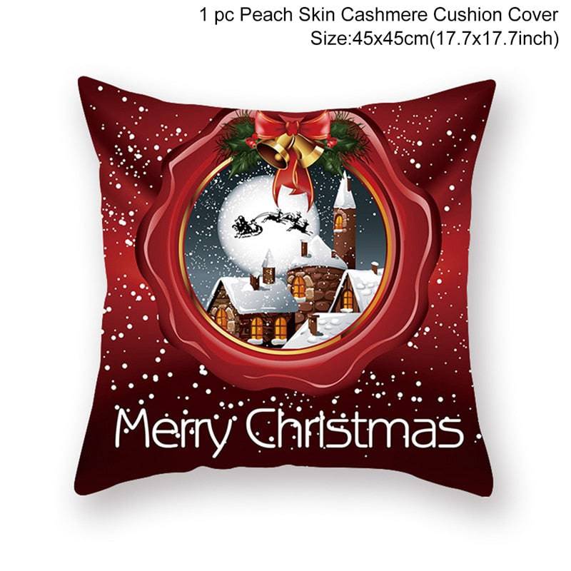 Christmas Cushion Cover Merry Christmas Decorations - TheWellBeing4All