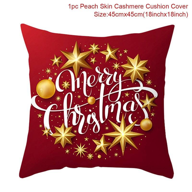 Christmas Cushion Cover Merry Christmas Decorations - TheWellBeing4All