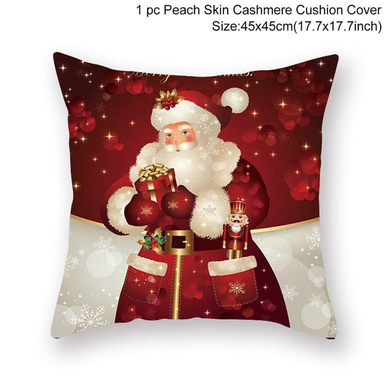 Christmas Cushion Cover Merry Christmas Decorations - TheWellBeing4All