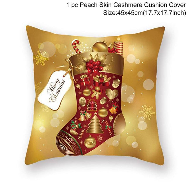 Christmas Cushion Cover Merry Christmas Decorations - TheWellBeing4All