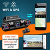 WiFi GPS Car DVR Dual Lens 8 Infrared Light Night Vision 3 Lens 170 Degree Dash Cam Car Camera 4 Channel - TheWellBeing4All