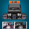 WiFi GPS Car DVR Dual Lens 8 Infrared Light Night Vision 3 Lens 170 Degree Dash Cam Car Camera 4 Channel - TheWellBeing4All