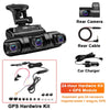 WiFi GPS Car DVR Dual Lens 8 Infrared Light Night Vision 3 Lens 170 Degree Dash Cam Car Camera 4 Channel - TheWellBeing4All