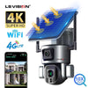 4K HD Dual Scrceen Preview 4G Solar Camera Outdoor WIFI 10X Optical Zoom Two-way Audio Color Night Vision - TheWellBeing4All