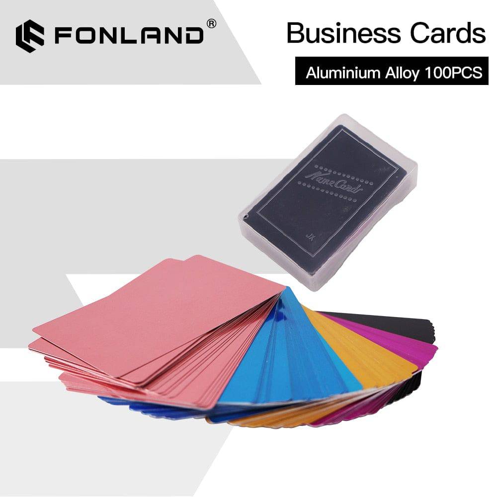 Business Name Cards Multicolor Aluminium Alloy Metal Sheet Testing Material for Laser Marking Machine - TheWellBeing4All