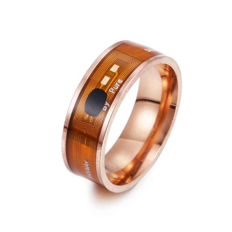 Men's Ring Magic Wear NFC Smart Ring Finger Digital Ring for Android phones with functional couple stainless steel ring - TheWellBeing4All