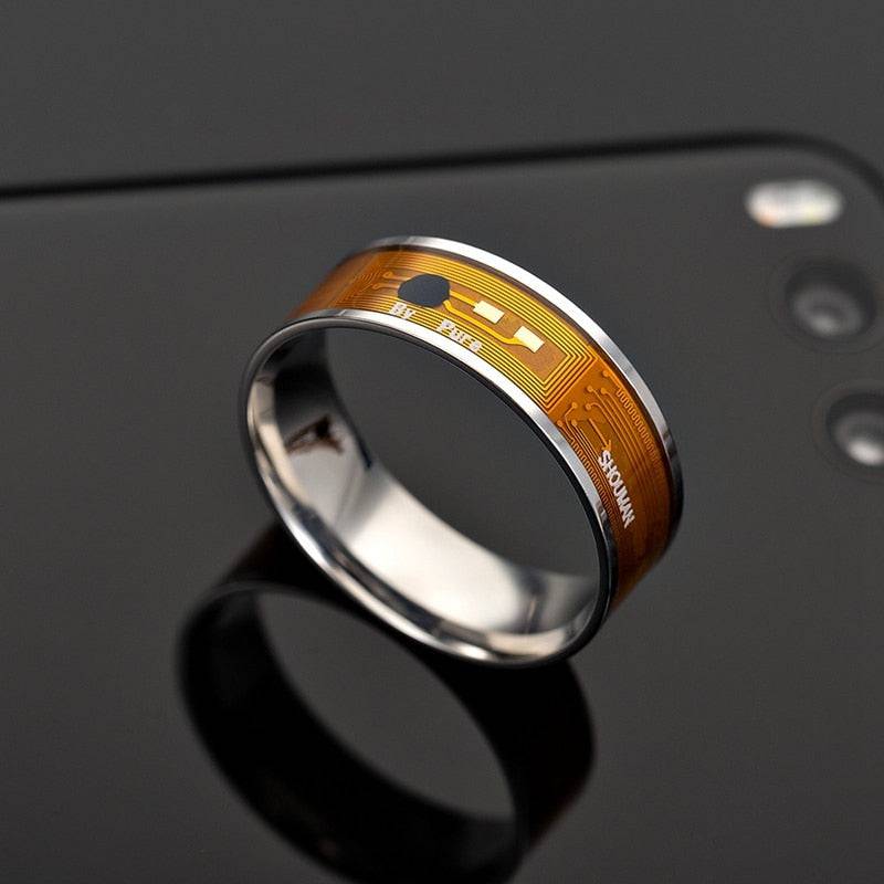 Men's Ring Magic Wear NFC Smart Ring Finger Digital Ring for Android phones with functional couple stainless steel ring - TheWellBeing4All