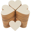 Wooden Hearts Blank Wood Slices 1cm-10cm DIY Crafts Wooden Circle Discs for Christmas Painting Wedding Decor - TheWellBeing4All