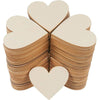 Wooden Hearts Blank Wood Slices 1cm-10cm DIY Crafts Wooden Circle Discs for Christmas Painting Wedding Decor - TheWellBeing4All