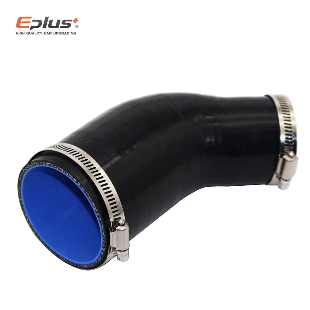 Silicone Tubing Hose Connector Intercooler Turbo Intake Pipe Coupler Hose 45 Degrees Multiple Sizes Black - TheWellBeing4All