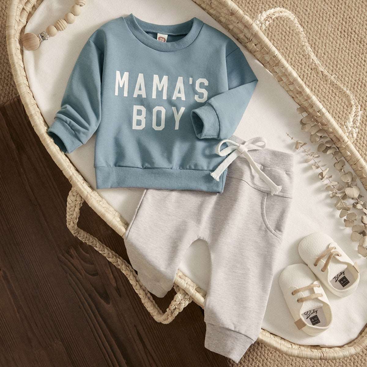 0-3Years Toddler Newborn Infant Baby Boy Clothes Sets Letter Long Sleeve Tops Pants Casual Outfits - TheWellBeing4All