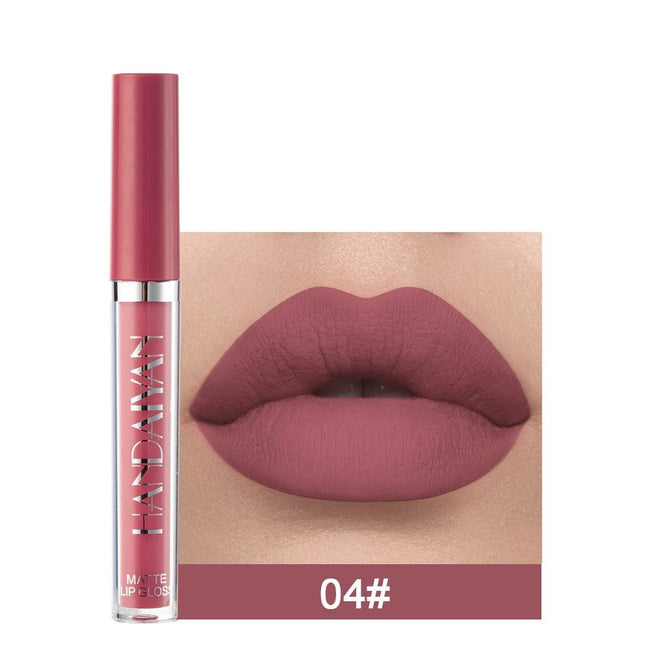 Velvet Matte Lip GLoss Long Lasting Waterproof Makeup Red Nude Liquid Lipsticks Non-Stick Cup Lip Tint - TheWellBeing4All