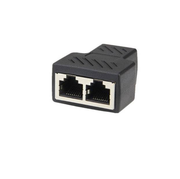 Network Rj45 Cable Port Network Cable Splitter Extender Plug Adapter Connector - TheWellBeing4All