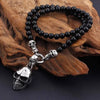 Necklaces Men Punk Stainless Steel Skull Pendant Statement Choker Jewelryi - TheWellBeing4All