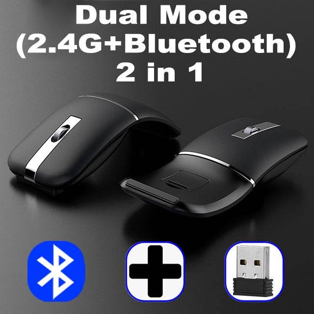 Dual-mode Foldable Mouse Wireless + Bluetooth - TheWellBeing4All