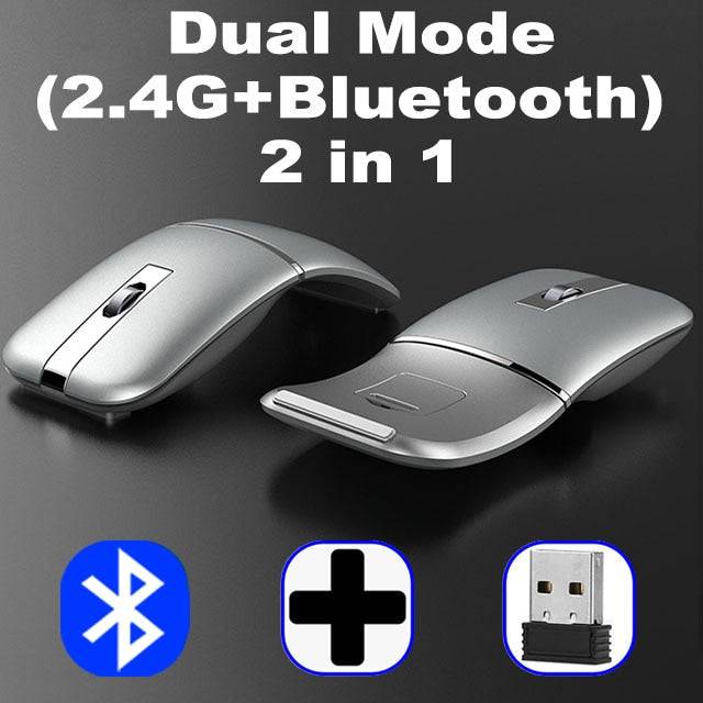 Dual-mode Foldable Mouse Wireless + Bluetooth - TheWellBeing4All