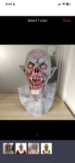 Scary Vampire Mask - Dracula Monster Latex Mask for Halloween Costume Party and Horror Cosplay