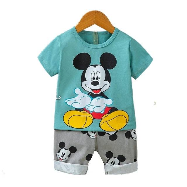 Cotton Baby Sets short sleeve Boy T-shirt + Shorts Sets Toddler Clothing Baby Boy Clothes - TheWellBeing4All