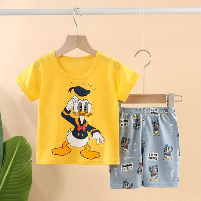 Cotton Baby Sets short sleeve Boy T-shirt + Shorts Sets Toddler Clothing Baby Boy Clothes - TheWellBeing4All