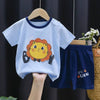 Cotton Baby Sets short sleeve Boy T-shirt + Shorts Sets Toddler Clothing Baby Boy Clothes - TheWellBeing4All