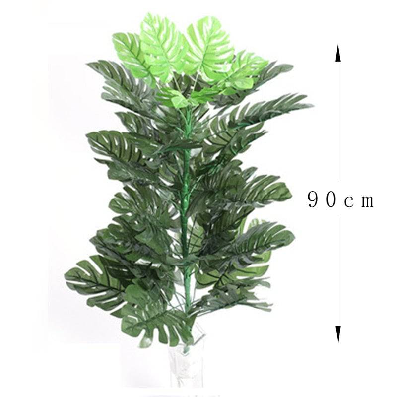 Artificial Plant Tropical Palm Tree Leaves Monstera Coconut Tree Without Pot - TheWellBeing4All