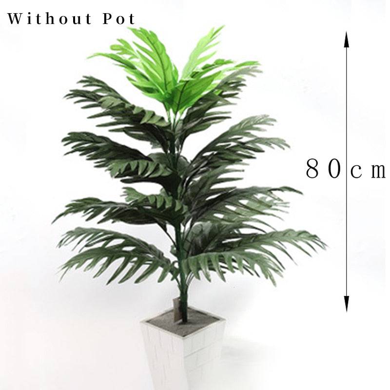 Artificial Plant Tropical Palm Tree Leaves Monstera Coconut Tree Without Pot - TheWellBeing4All