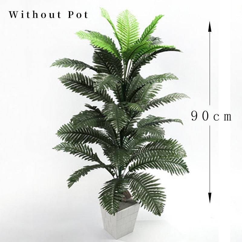 Artificial Plant Tropical Palm Tree Leaves Monstera Coconut Tree Without Pot - TheWellBeing4All