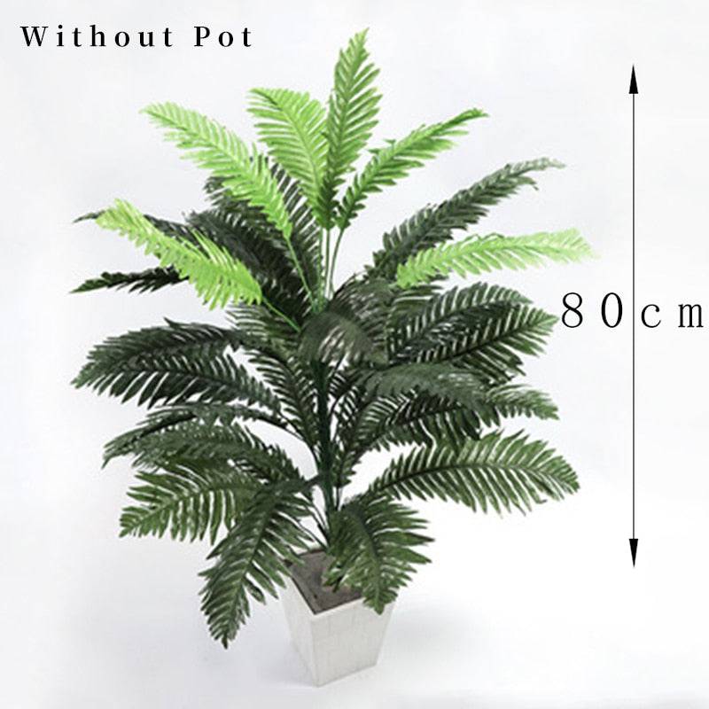 Artificial Plant Tropical Palm Tree Leaves Monstera Coconut Tree Without Pot - TheWellBeing4All