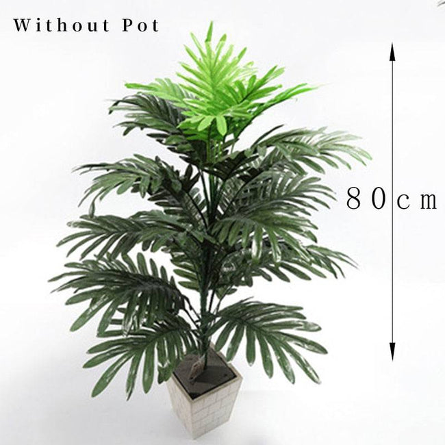 Artificial Plant Tropical Palm Tree Leaves Monstera Coconut Tree Without Pot - TheWellBeing4All