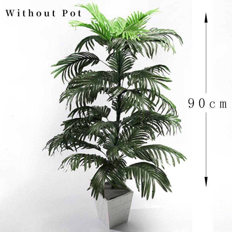 Artificial Plant Tropical Palm Tree Leaves Monstera Coconut Tree Without Pot - TheWellBeing4All