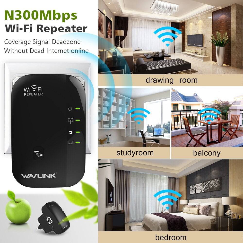 Dual Band Wireless WiFi Repeater/2.4G&5G WiFi Extender/Router Boost WiFi Coverage Easy Installation Wall-plug WPS Button - TheWellBeing4All