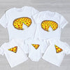 Funny Pizza Print Father Mother Kids T-Shirt Baby Bodysuit Cotton Summer Family Matching Outfits Mom Dad Children Match Clothes - TheWellBeing4All