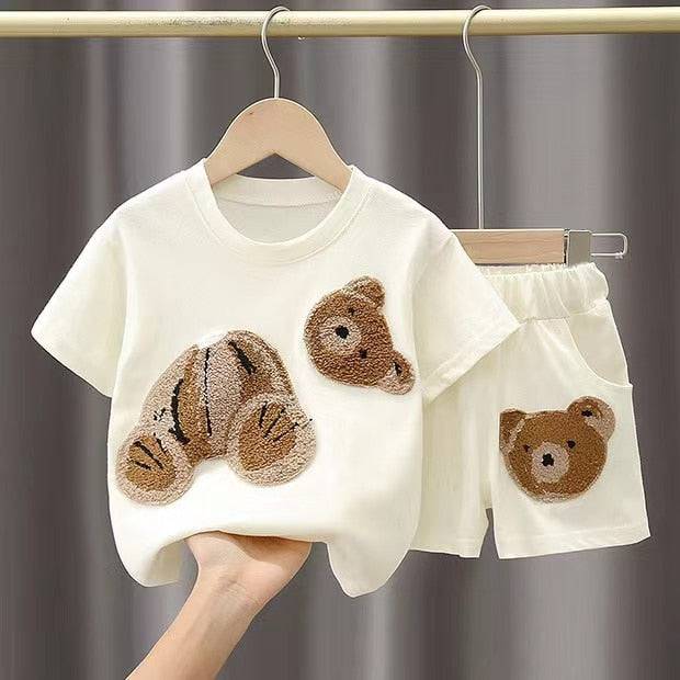 Toddler Baby Boys Summer Clothes Short Sleeve T-Shirt Tops And Shorts 2pcs Infant Suit Baby Girls 1 2 3 4 5 Years Old Soprt Set - TheWellBeing4All