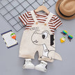 Boys Girls Cute Summer Casual Clothes Set Striped Top+Shorts Kids Clothes - TheWellBeing4All