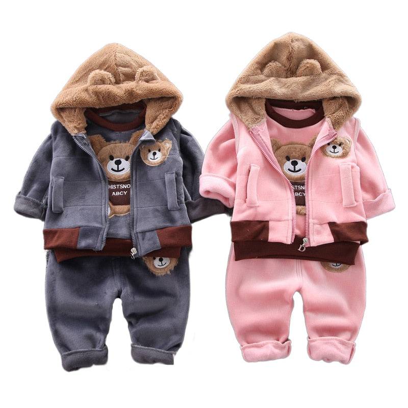 Baby Boys and Girls Clothes Hoodie+Pant Outfit Kids Costume Suit Infant Clothing For Baby Warm Sets - TheWellBeing4All