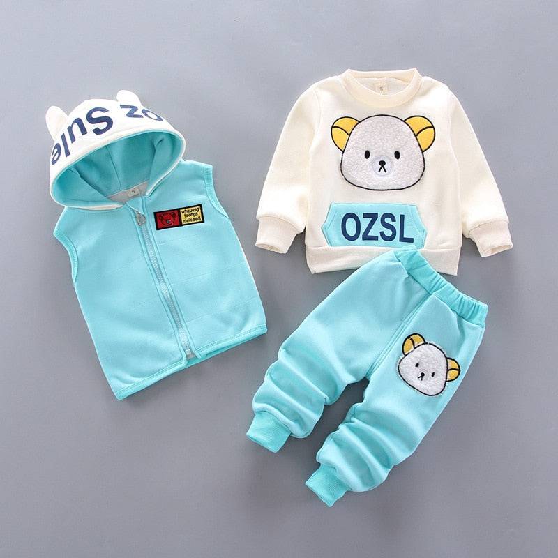 Baby Boys and Girls Clothes Hoodie+Pant Outfit Kids Costume Suit Infant Clothing For Baby Warm Sets - TheWellBeing4All