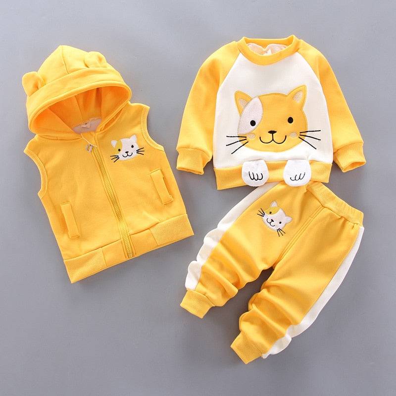 Baby Boys and Girls Clothes Hoodie+Pant Outfit Kids Costume Suit Infant Clothing For Baby Warm Sets - TheWellBeing4All