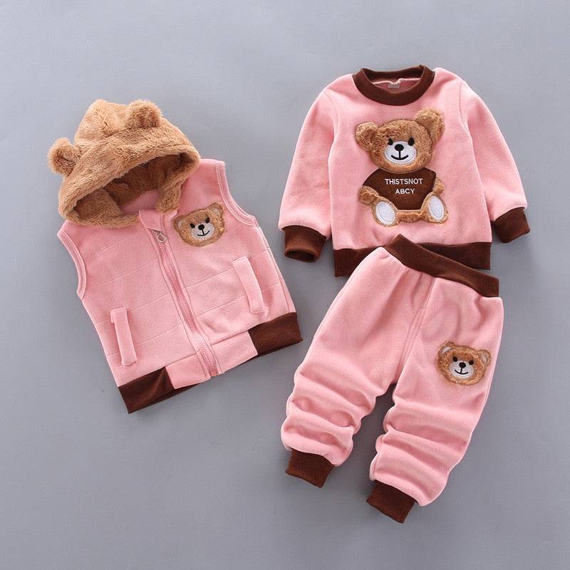 Baby Boys and Girls Clothes Hoodie+Pant Outfit Kids Costume Suit Infant Clothing For Baby Warm Sets - TheWellBeing4All