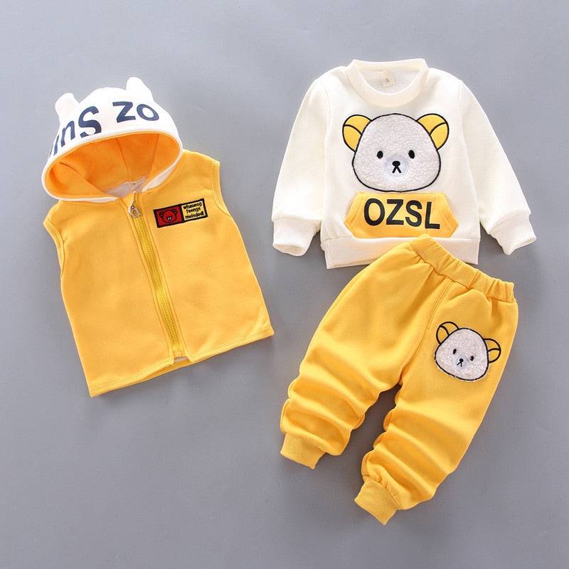 Baby Boys and Girls Clothes Hoodie+Pant Outfit Kids Costume Suit Infant Clothing For Baby Warm Sets - TheWellBeing4All