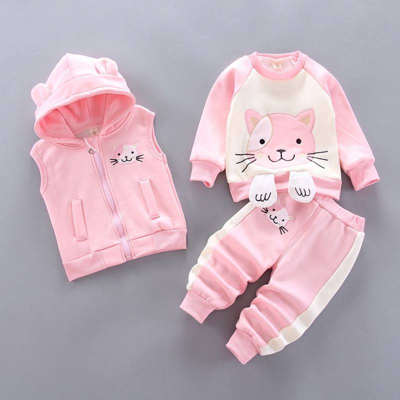 Baby Boys and Girls Clothes Hoodie+Pant Outfit Kids Costume Suit Infant Clothing For Baby Warm Sets - TheWellBeing4All