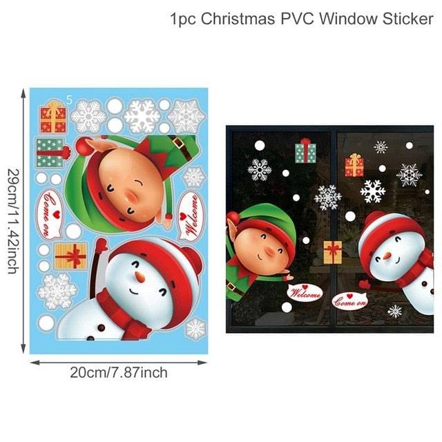 Christmas Wall Window Stickers Marry Christmas Decoration