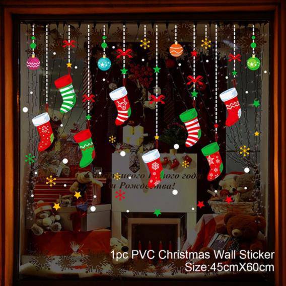 Christmas Wall Window Stickers Marry Christmas Decoration